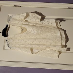 NWOT, Off-white off shoulders long sleeved knitted sweater.